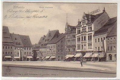 37662 Ak Mittweida Markt Westseite 1906