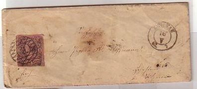 alter Brief Sachsen 1 Neu Groschen Zwickau 1862