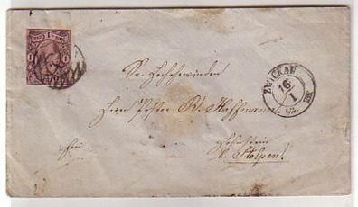 alter Brief Sachsen 1 Neu Groschen Zwickau 1863