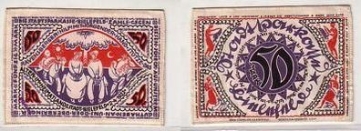 50 Mark Bielefeld Banknote aus Seide 1922