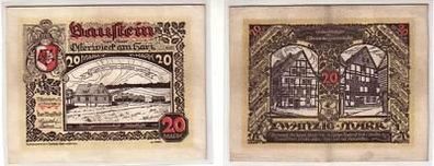 20 Mark Leder Banknote Baustein Osterwieck am Harz 1922
