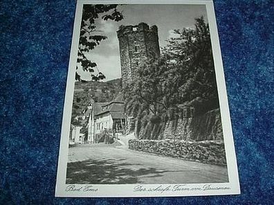 2880/ Postkarte-Bad Ems-Der schiefe Turm von Dausenau