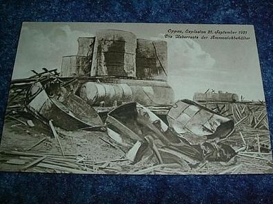 2883/ Postkarte-Oppau, Explosion 21, September 1921