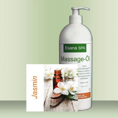 Esana SPA Aroma Massageöl "Jasmin" + Dosierpumpe