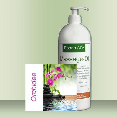 Esana SPA Aroma Massageöl "Orchidee" + Dosierpumpe