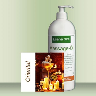 Esana SPA Aroma Massageöl "Oriental" + Dosierpumpe