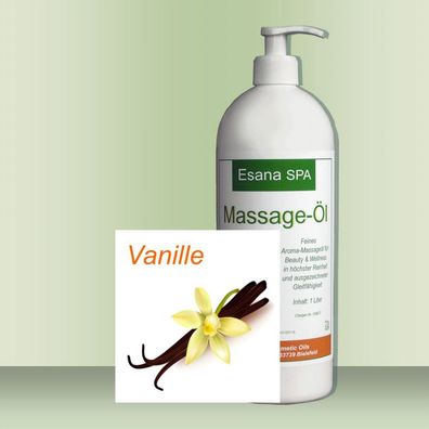 Esana SPA Aroma Massageöl "Vanille" + Dosierpumpe