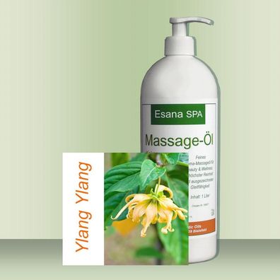 Esana SPA Aroma Massageöl "Ylang Ylang" + Dosierpumpe