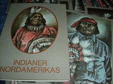 Sammelmappe Postkarten-Indianer Nordamerikas