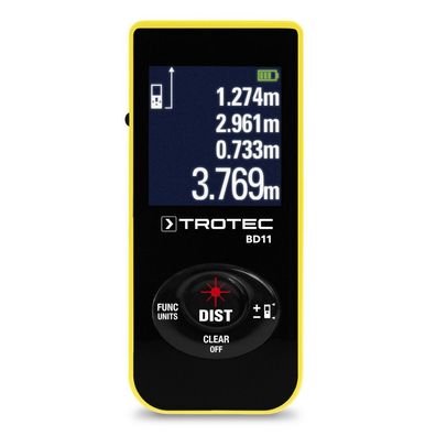TROTEC Entfernungsmesser BD11 | Entfernungsmessgerät | Messgerät | Laser