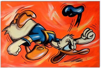 Klausewitz: Original Acryl auf Leinwand: Donald in Rage III / 40x60 cm