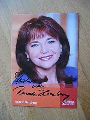 BR Fernsehmoderatorin Renate Herzberg hands. Autogramm!