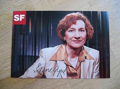 SF Fernsehmoderatorin Irene Gysel - handsign Autogramm!