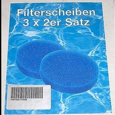 Wehncke 17405 Ersatz Filterscheiben 3 x 2 Pad´s - Neu !