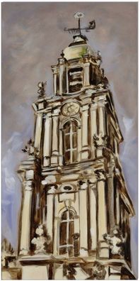 Klausewitz: Original Acryl auf Leinwand: Garnisonkirche Potsdam / 30x60 cm