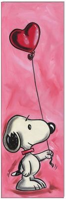 Klausewitz: Original Acryl auf Leinwand: Peanuts Snoopy Love / 20x60 cm