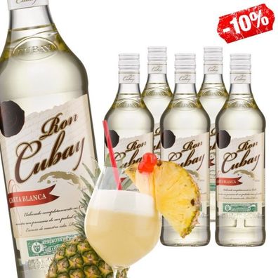 RON CUBAY Carta Blanca 0,7l / 38% Alc. Vol. SPAR SIX PACK kubanischer Rum