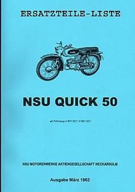 Ersatzteilliste NSU Quick 50