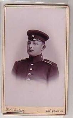 21126 altes Kabinettfoto Soldat Zwickau um 1915
