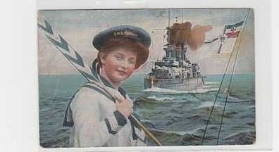 21933 Feldpost Ak Kriegsschiff S.M.S Bayern 1917