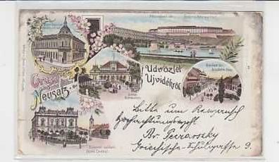 29813 Ak Lithographie Gruss aus Neusatz Novi Sad 1899