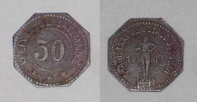 50 Pfennig Notgeld Eisen Münze Stadt Belgern 1917