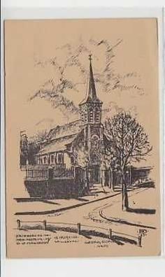 37925 Ak Willerval in Frankreich Kirche 1916