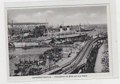 29109 Ak Hansestadt Hamburg Hafenpartie um 1940