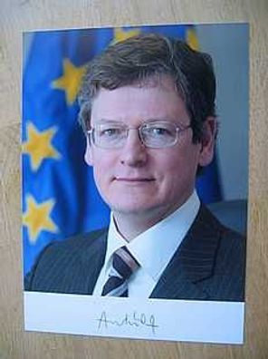 EU Kommissar Laszlo Andor - handsigniertes Autogramm!!!