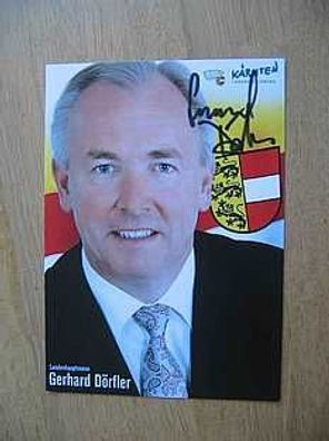Landeshauptmann Gerhard Dörfler - handsign. Autogramm!