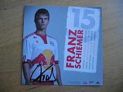 Red Bull Salzburg - Franz Schiemer - Autogramm!