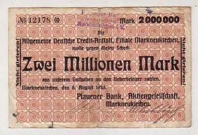 seltene Banknote Inflation 2 Millionen Markneukirchen