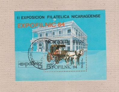 Nicaragua Motiv - Block Pferdekutsche o