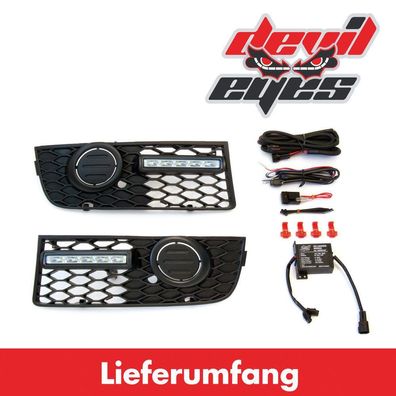 Audi A4-S-Line 8E B6 LED Tagfahrlicht Set. Tagfahrlicht Zulassung/ Xenon + Halogen