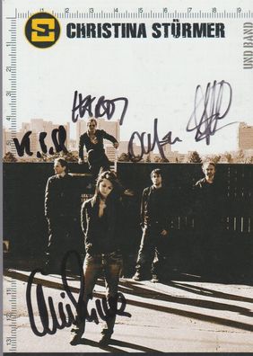 Christina Stürmer und Band Autogramm