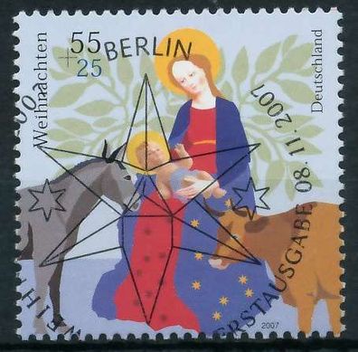 BRD BUND 2007 Nr 2627 ESST zentrisch gestempelt X84633A