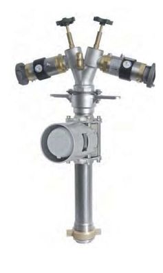 Trinkwasser Wassermess 4000l/ min Standrohr DN80 2x Systemtrenner Edelstahl