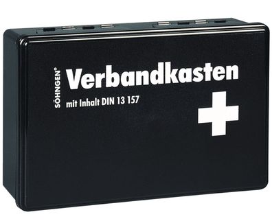 Erste Hilfe Koffer Söhngen 20 Jahre Haltbar DIN 13157 Verbandkasten Kiel schwarz