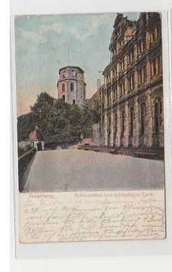 38071 Präge Ak Heidelberg Schlossaltan und Turm 1905