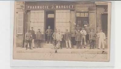38041 Feldpost Ak Frankreich Pharmacie J. Marguet 1915