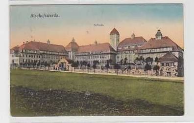 38159 Ak Bischofswerda Schule um 1920