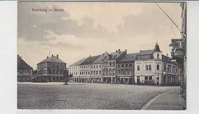 39030 Ak Radeburg Markt mit Geschäften um 1910