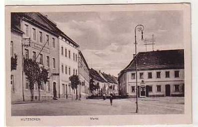 39688 Ak Mutzschen Markt mit Ratskeller um 1930