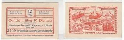 10 Pfennig Banknote Camburger Tageblatt Robert Peitz