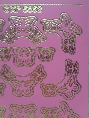 Stickerbogen Bordüren Ecken Motive Tiiere Schmetterlinge XP5851 + XP5852 -Auswahl-