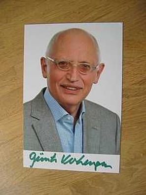 EU Kommissar Günter Verheugen - handsign. Autogramm!