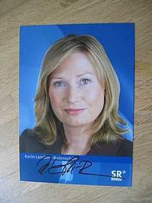 SR Fernsehmoderatorin Karin Lambert-Butenschön - handsigniertes Autogramm!!!