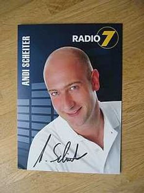 Radio 7 Moderator Andi Scheiter - hands. Autogramm!