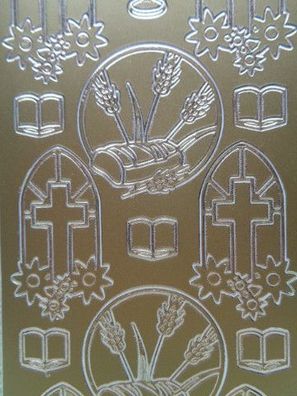 Stickerbogen Motive Glaube Religion Christlich Kreuz Sakrament Menora ..... uvm