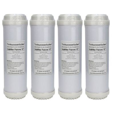 4x Kalkfilter 10" Wasserfilter Enthärtung Antikalk Ionenaustausch